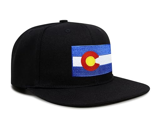 Image of International Tie State Hat for Men and Women, Adjustable Snapback Trucker Baseball Cap with Embroidered Patch