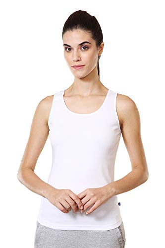 Image of Van Heusen Women's 100% Cotton Tank Top | Super Combed Cotton | Breathable Fabric | Anti-Bacterial Tech | Color Fresh Technology | Keeps You Fresh | Sweat Absorbent | Everyday Comfort | Style 11201 | Available in Pack of 1 & 2