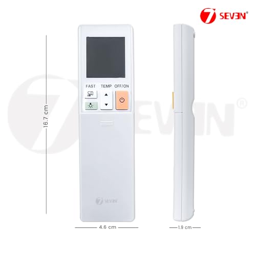Image of 7SEVEN Compatible with Mitsubishi AC Remote Control Model 304 Suitable for 1 1.5 2 Ton Split and Window Air Conditioner - Match Each Key by Key Exactly with existing Remote Function