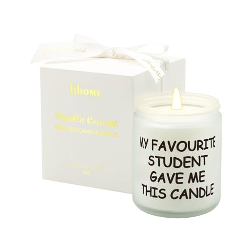 Lihome Teacher Appreciation Gift - Vanilla Coconut Candle