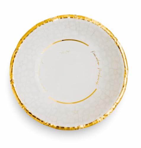 Amasi Decor Ramadan Mubarak Paper Bowls - 15 Oz (Pack of 24), 7 inches | Festive Disposable Bowls for Ramadan Party Supplies for Iftar, Suhoor, Soups & Desserts | Ramadan Decorations & Tableware