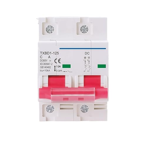 DC disyuntor pequeño 600V para protección contra sobrecarga solar fotovoltaica PV 100A