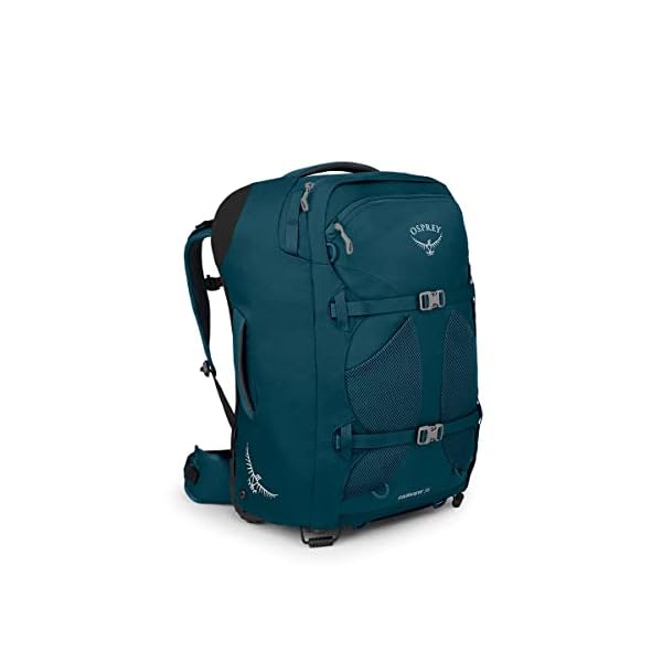 Osprey-Fairview-Womens-Wheeled-Travel-Pack-36L-Night-Jungle-Blue Osprey Fairview Women's Wheeled Travel Pack 36L, Night Jungle Blue