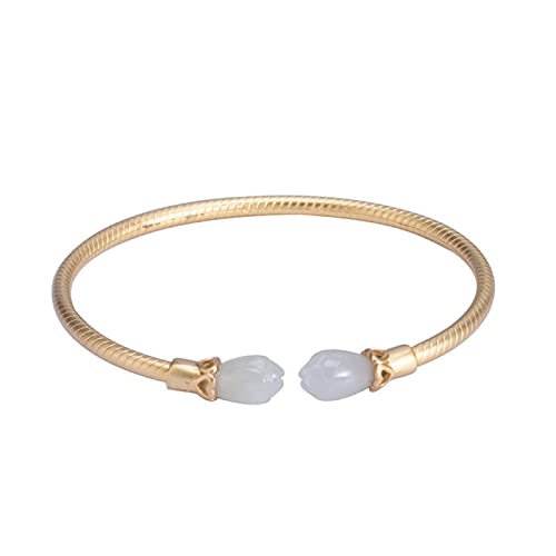 Cadeau d'anniversaire mémorable bijou ouvert s925 plaqué élégant pour dame
