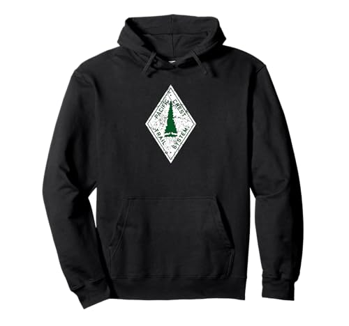 Pacific Crest Trail Marker envejecido Sudadera con Capucha