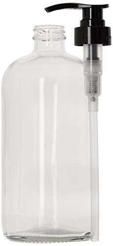 32-Ounce-Large-Clear-Glass-Boston-Round-Bottles-wBlack-Pumps-Great-for-Lotions-Soaps-Oils-Sauces-Food-Safe-and-Medical-Grade-by-kitchentoolz