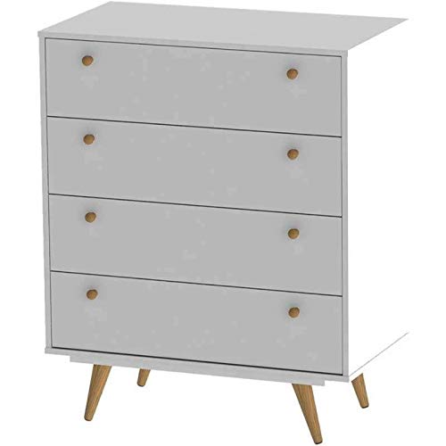 Cômoda Retrô Plus 4 GV Branco Acetinado