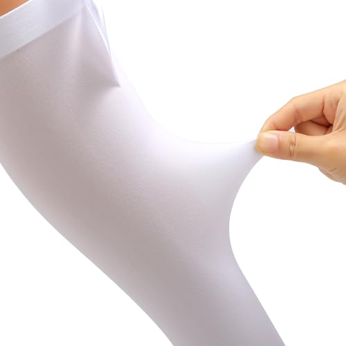 Image of Women Satin Bow Thigh High Socks with Over Knee Thigh Highs Stocking Long Stockings
