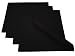 Produktbild Lemos Home Hochwertiges Platzset Platzdeckchen 4 Stück aus 100% Baumwolle Kollektion Konzept, Farbe & Größe wählbar (Platzset 4er Set - 46x36cm, Schwarz)