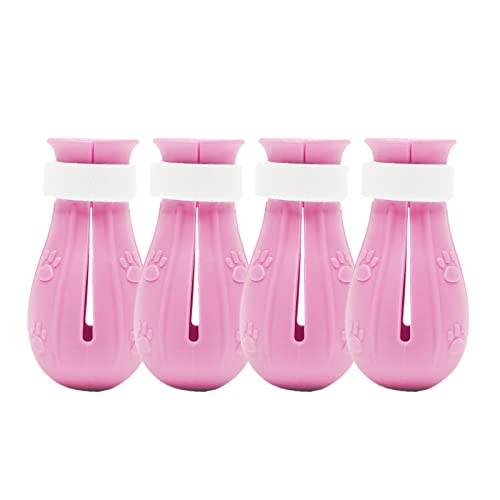 傷防止猫靴ブーツ 収納ボックス付き 猫の足プロテクターカバー ペットの引っかき防止拘束ブーツ 家庭での入浴 シェービング グルーミング チェック用