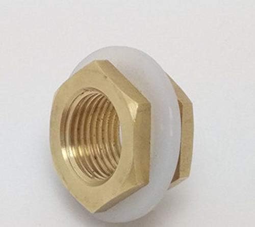 Fitting Pipe Bulkhead NPT 3/4" Male to 1/2" Female Adapter Brass