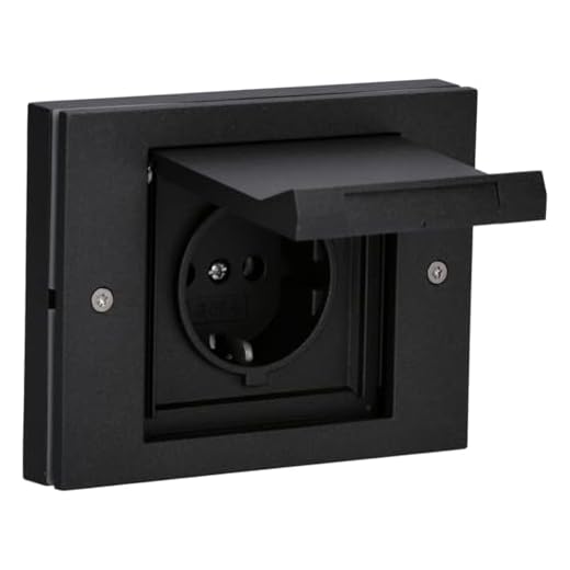 Gira TX 44 Steckdose und Abdeckrahmen - anthrazit