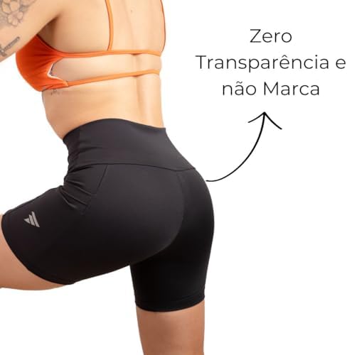 Short Academia Feminino Fitness com Bolso de Compressão Bermuda Feminino Corrida