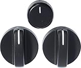 APDTY 117374 AC Heat HVAC Control Head Replacement Control Knob Set For 1994-1997 Dodge Ram 1500 2500 3500 Pickup (Includes 2 HVAC Control Knobs = 04882482, 1 Blower Speed Control Knob = 04882511)