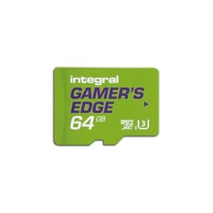 Integral 64GB Gamer's Edge Micro SD Card für die Nintendo Switch - Schnelles Laden & Speichern von Spielen Speichern von Spielen DLC & Daten Entwickelt für Nintendo Switch, Switch Lite & Switch OLED