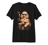 Funny Poodle Drinking Iced Coffee Fancy Dog Mom Lover Meme Premium Tri-Blend T-Shirt