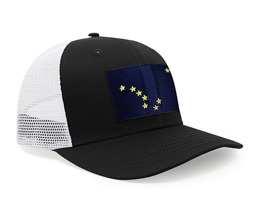 Image of International Tie State Hat for Men and Women, Adjustable Snapback Trucker Baseball Cap with Embroidered Patch