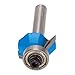 Marhynchus Router Bit, 45 Degree 1/4in Round Shank Chamfer Tool with Top Bearing for Woodworking MDF Solid Wood Particleboard Plywood (1/4*5/16)