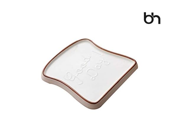 Image of Beyond Homes Ceramic Breakfast Plates, 18cm, Set of 2 | Microwave & Dishwasher Safe Platter Plates for Serving | Dessert & Snack Plates| Modern Kitchen Dinnerware for Daily Use & Gifting (White)