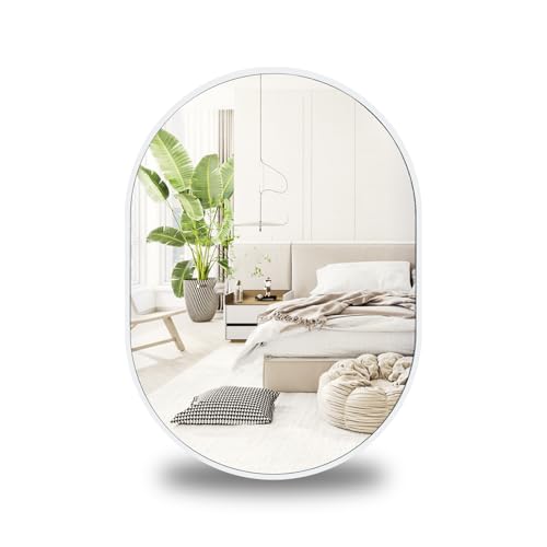 Espejos Decorativos de Pared Redondos Blanco Marca Moziel