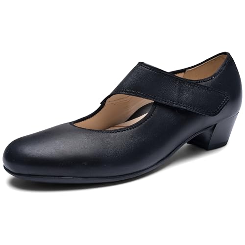 Ara Women's 35mm Black Mary Jane Pump - Calico 2