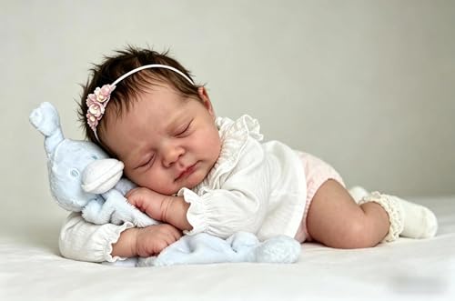 Muñeca Realista Reborn 19 Pulgadas Ojos Cerrados miniatura 2