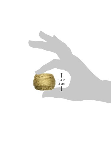 Hilo Perlé de Algodón DMC Bola Tamaño 8 87 yd, Marrón Avellana Claro miniatura 3
