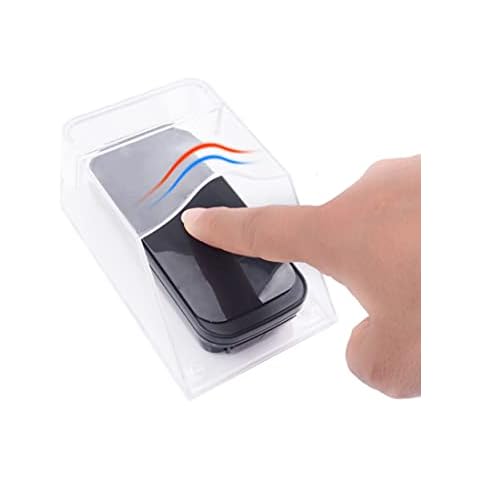 ZUYOOK Waterproof Doorbell Cover, Transparent Doorbell Cover Waterproof Cover Wireless Smart DoorWaterproof Splashproof Box(Doorbell not Included) for Protective doorbell(1pack) Cover