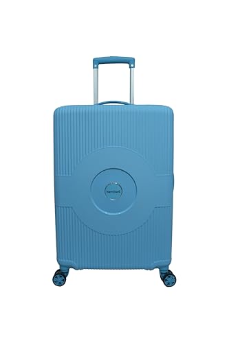Image of American Tourister Kamiliant Set of 3 Small - 55 Cm, Medium - 68 Cm & Large - 79 Cm Polypropylene Hard 4 Wheeler Spinner Trolley Bag Luggage Trolley (AIR Blue)