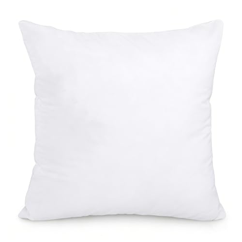 MANEMI Relleno de Cojín 45x45 cm | Fibra Hueca Virgen | Hecho en España | Funda con Cremallera de Poliéster Cepillado | Suave y Transpirable