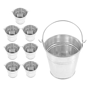 Zerodeko 8 Stück Mini Snacks Eimer