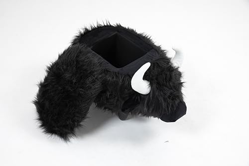 Home 2 Office Harry The Cow Ottoman with Storage for Bedroom Playroom or Recreation Room Decor Soft Animal-Shaped Furniture with Wooden Legs White