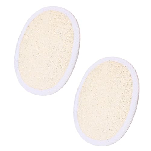UKCOCO 2 piezas Estropajo Lufa Exfoliante Corporal con Cuerda Esponja Natural para Ducha y Masaje Limpieza Profunda y Suave para Sensibles para Bebés y Diario