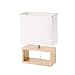 Produktbild Nordische Tischleuchte aus weißem Holz 31x21x11 cm