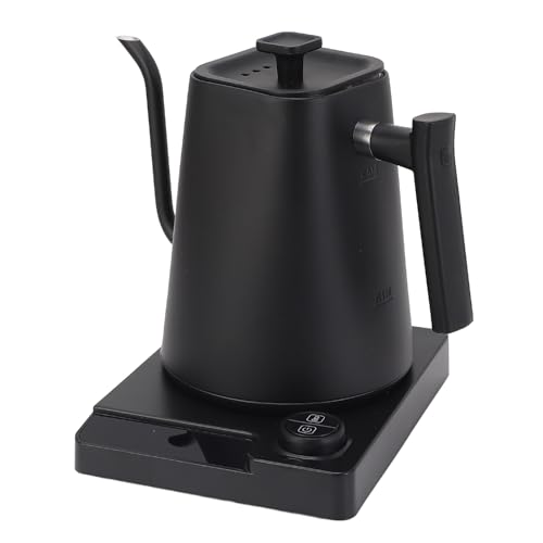 Hervidor eléctrico cuello de ganso 1200W 1000ML Negro mate miniatura 2