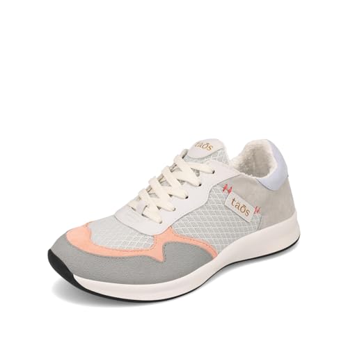 Taos Footwear Women's Detour Light Grey Multi Sneaker 10 (M) US