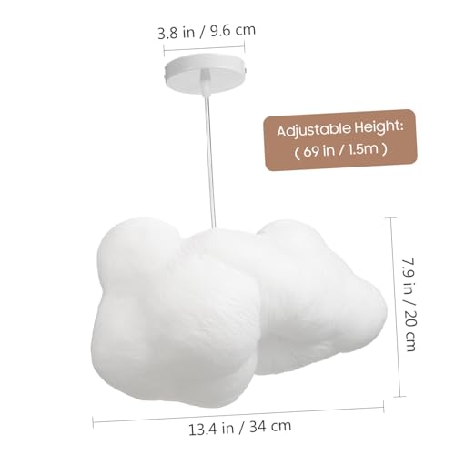 Lámpara colgante LED de nube para techo de comedor y hogar moderna 3