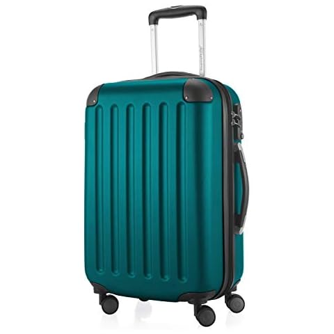 HAUPTSTADTKOFFER - Spree- Trolley Cabina Extensible, Equipaje de Mano con ampliación de Volumen de 4 cm, TSA, 4 Ruedas Dobles engomado, 55 cm, 42 L - Agua Verde Cover