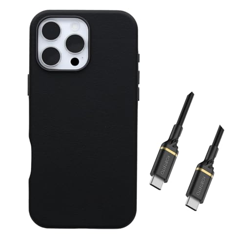 OtterBox Symmetry iPhone 16 Pro Max étui cuir noir Magsafe