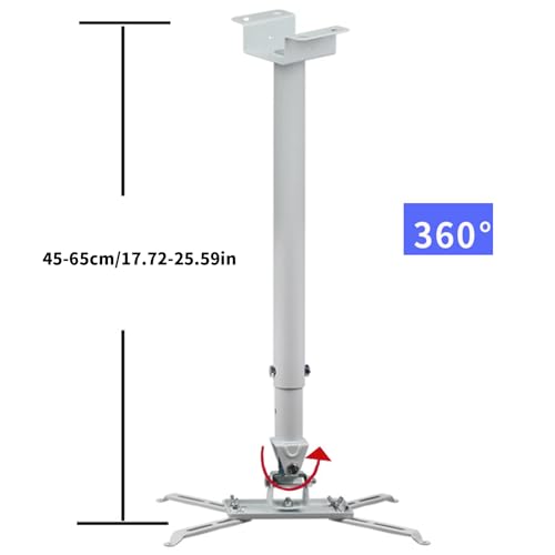 Soporte de techo para proyector con rotación de 360 grados para ángulos de visión óptimos 3