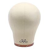MILANO COLLECTION 23” Cork Mannequin Head with Canvas Cover for Making And Styling Wigs, DIY Wig Block, Includes Bag for Storage or Travel and 15 T-Pins, Fits Most Tripods, Clamps and Suction Stands