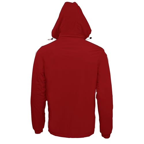 Gary Com Men Hooded Softshell Jacket Waterproof Lightweight Jacket Insulated Fleece Lined Zip Rain Shell Jacket 5