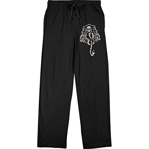 Harry Potter Dark Arts Crest Men's Black Sleep Pajama Pants