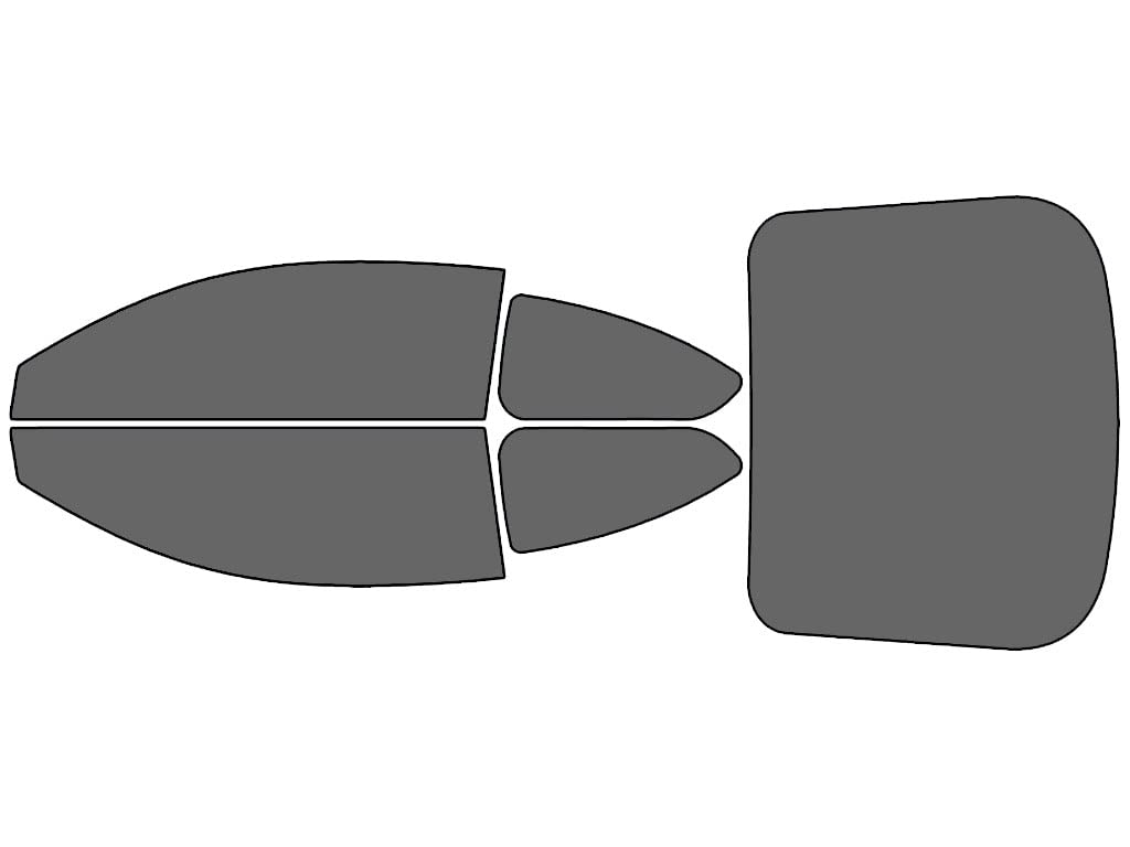 Rvinyl Window Tint Kit Compatible with Scion Tc 2005-2010 - Complete Precut Kit - 35%