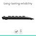 Logitech MK345 Wireless Keyboard and Mouse Combo with Palm Rest, 2.4 GHz USB Receiver, Compatible with PC, Laptop, Black