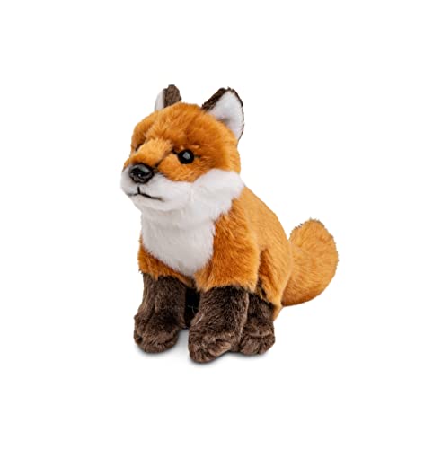 Uni-Toys - Rotfuchs Welpe, sitzend - 16 cm (Höhe) - Plüsch-Fuchs - Plüschtier, Kuscheltier