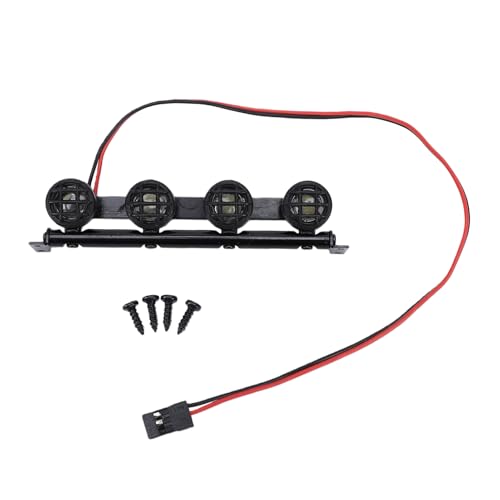 Barra de Luz Todoterreno RC de metal negro para coches escala 1/14 y 1/16
