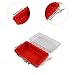 QSTDGVPW Waterproof Shockproof Box Sealed Carry Box Protection Lightweight Waterproof Storage Case Camping Storage Box for Hiking, Red