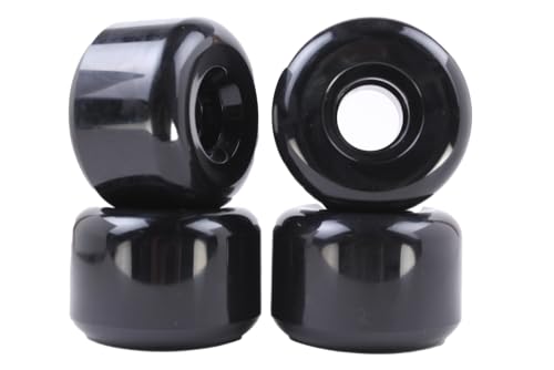 Generic 60mm x 40mm skateboard Wheels gel soft blank (Black)