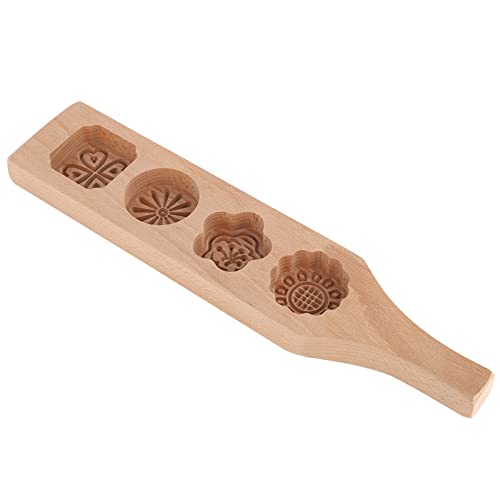 Molde para pastel lunar madera forma flor miniatura 5
